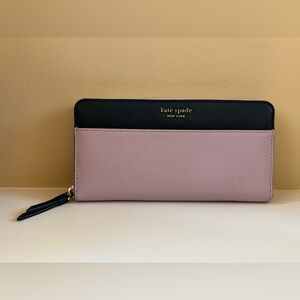 Kate Spade Cameron Large Continental Wallet Lavender and Blue